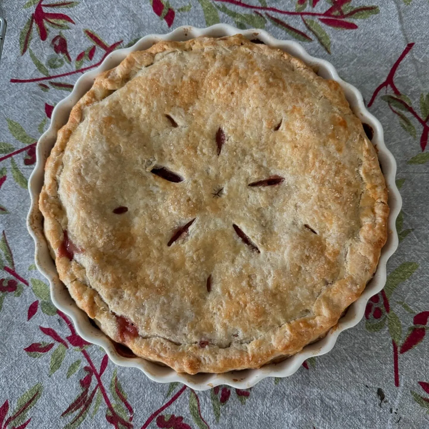 Pie. Piece of pie. 
Peace. Peace on Earth.
May everyone get a piece of the pie. 
May everyone have peace on this earth.
Let's make more to help that happen.
Peace and pie all around. 
#applecranberrypie
#allbuttercrust
#ittakesavillage 
#moreseatsatt