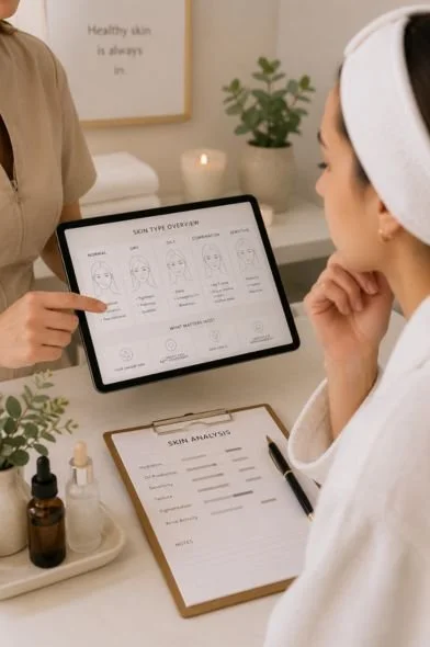 Skin type analysis for customized facial treatment in Raleigh NC