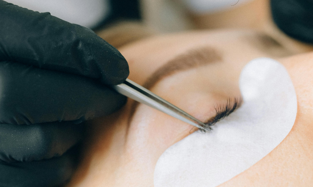 Natural Look with Volume Eyelash Extensions