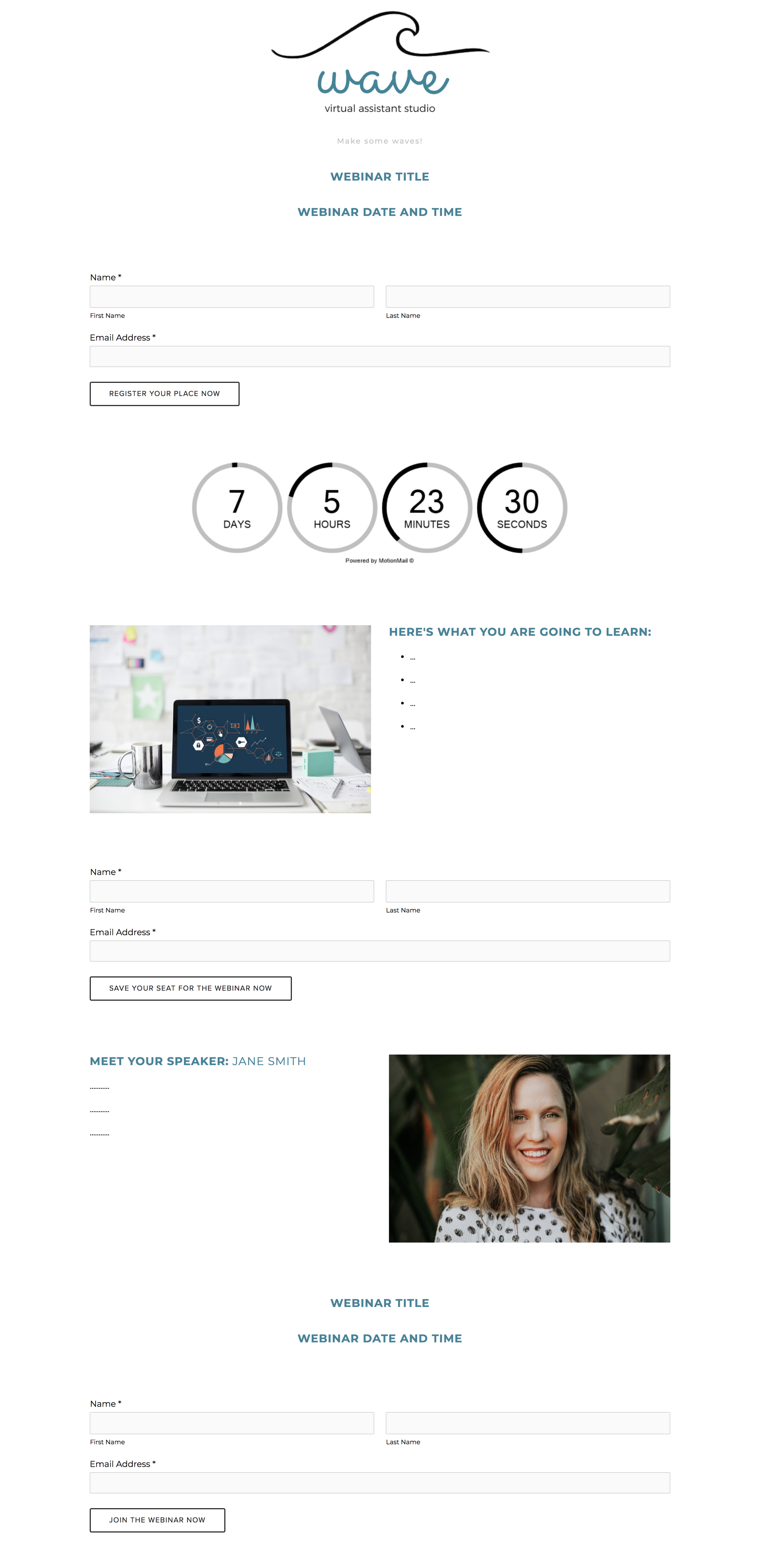 tips on how to set up an online webinar