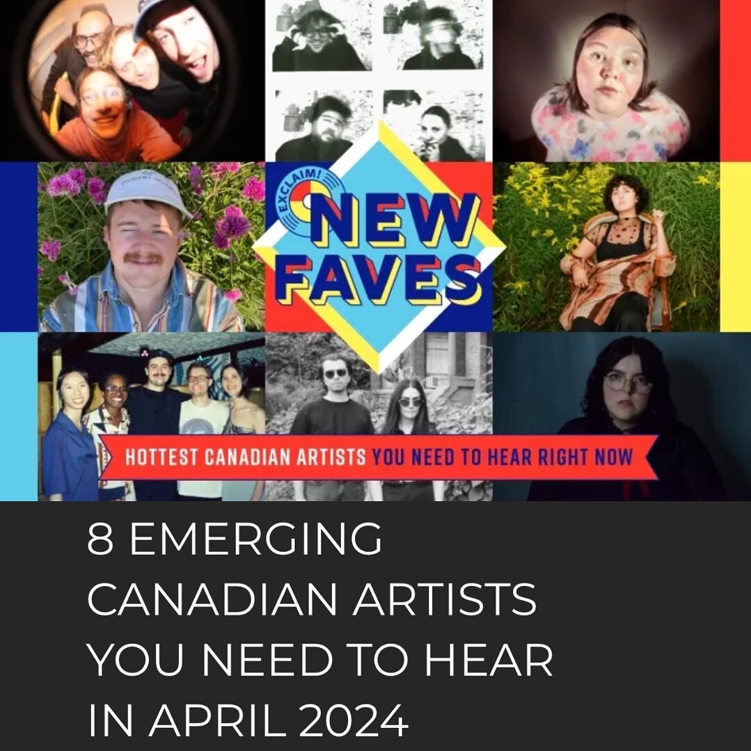 Sometimes life is so unreal it feels NOT REAL like getting featured on Exclaim!s &ldquo;NEW FAVES&rdquo; list right on their stinkin home page. Thank you so much to @exclaimdotca and writer Laura Stanley for including me in this month&rsquo;s lineup 