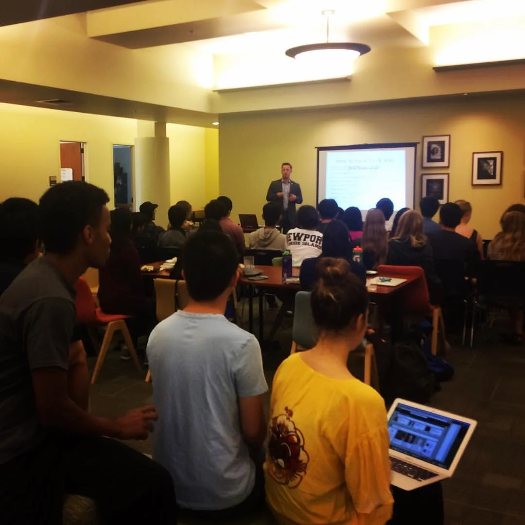 Pictures from my first lecture in 2016