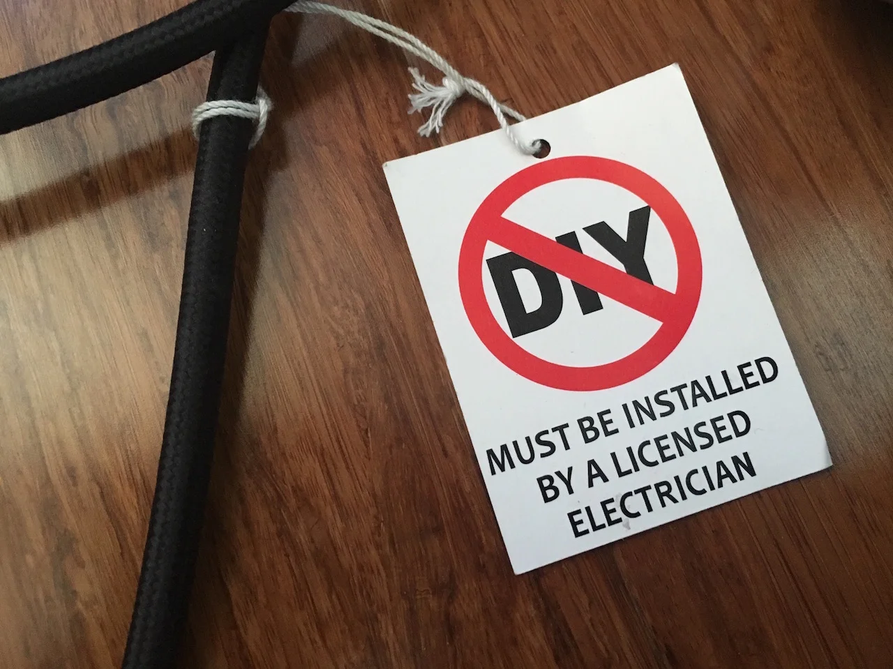 Must be installed by licenced electrician