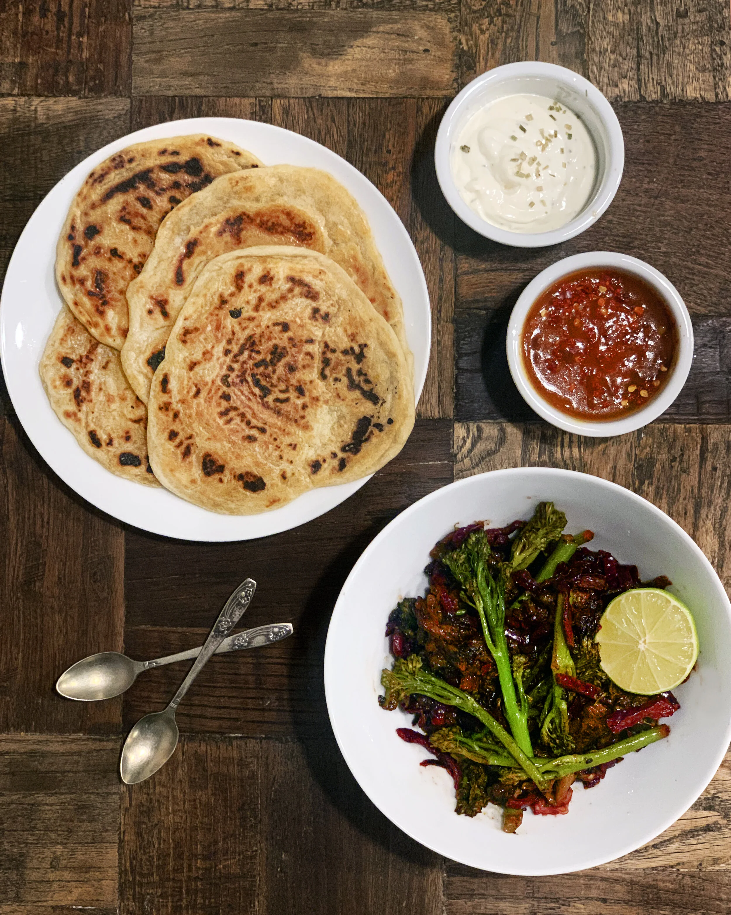 Bacon + Mushroom Pancakes 