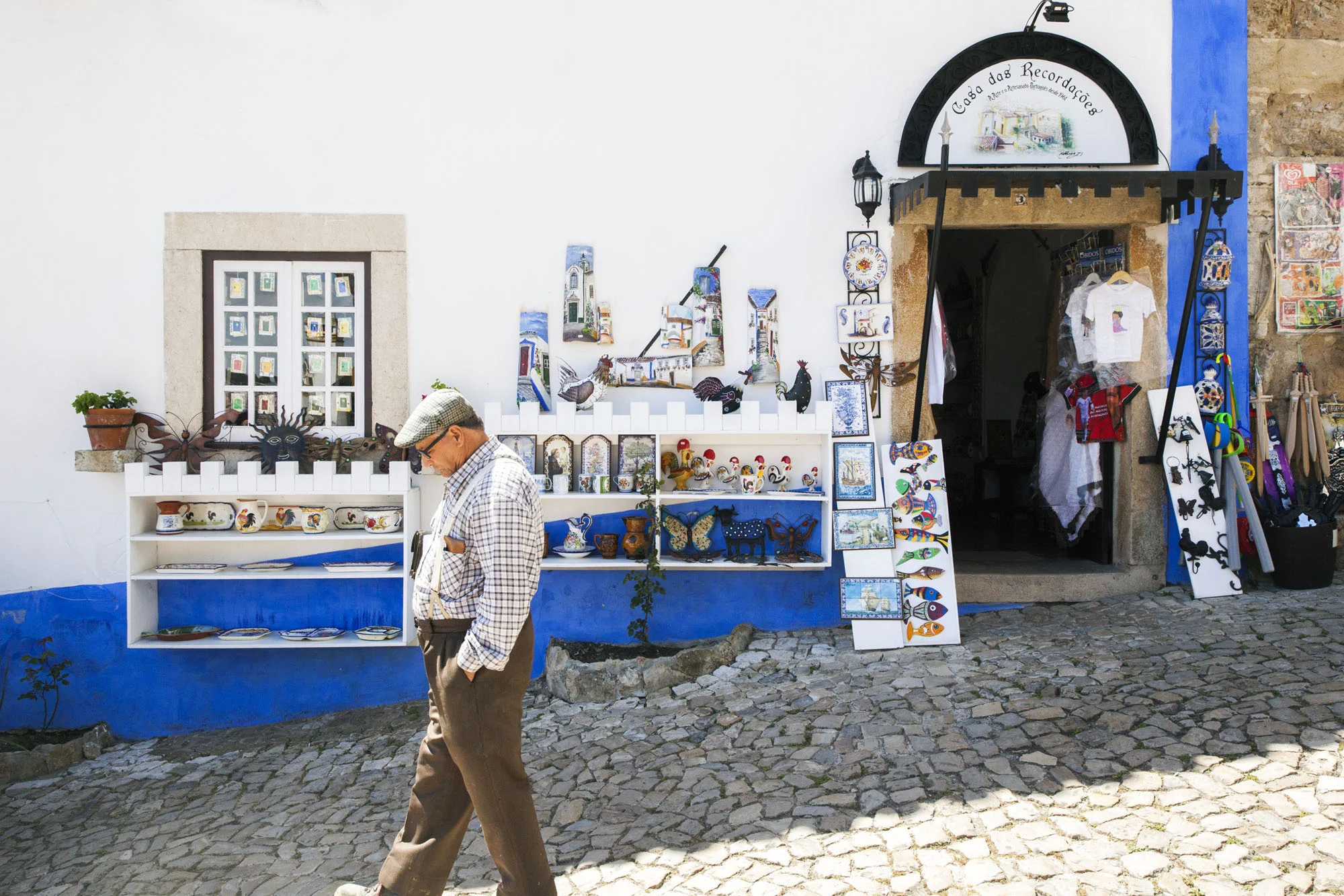 Man walking down the street