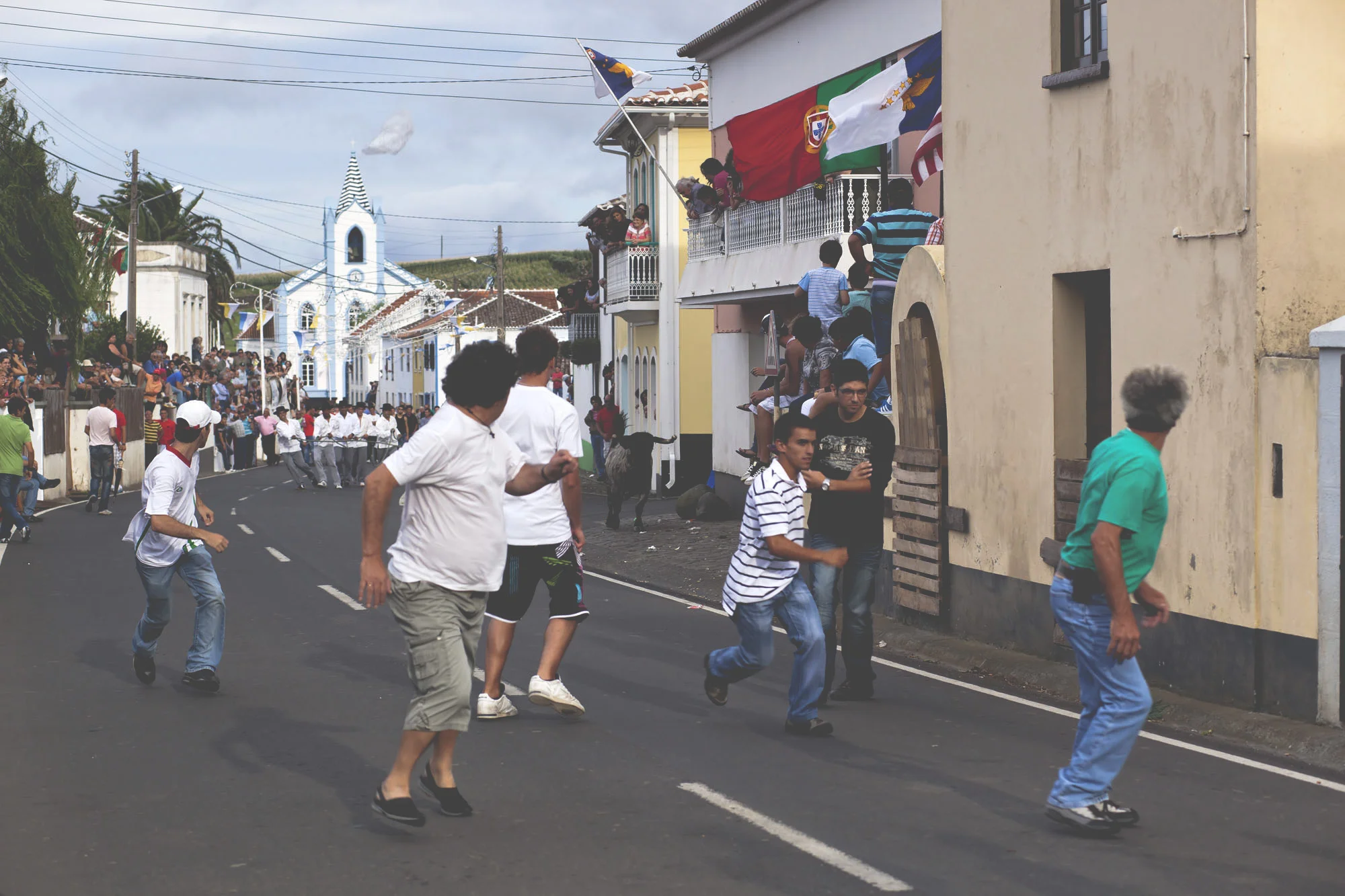 Bullfight in the Streets