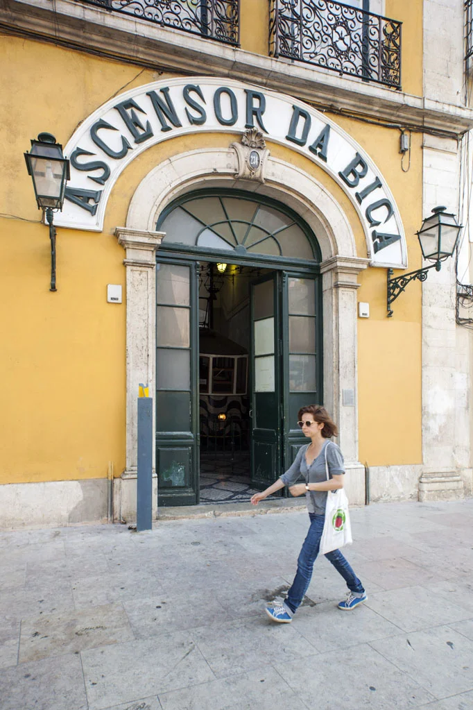 The Bica Funicular Entrance