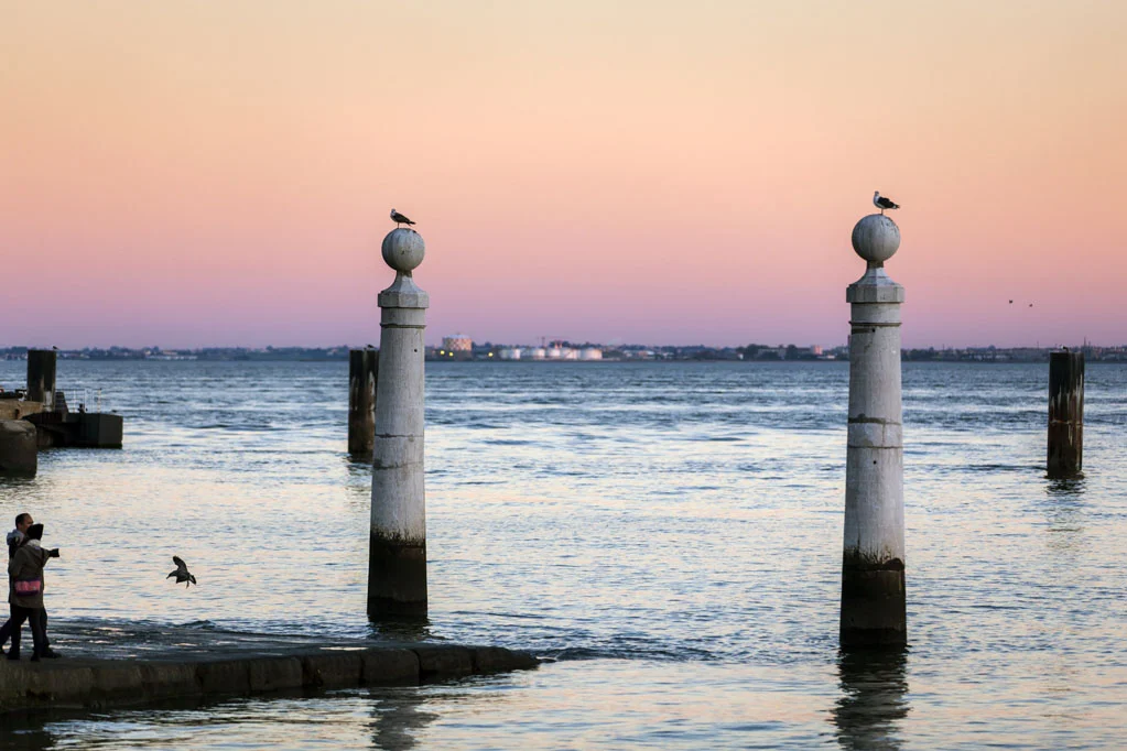 Cais das Naus at Sunset