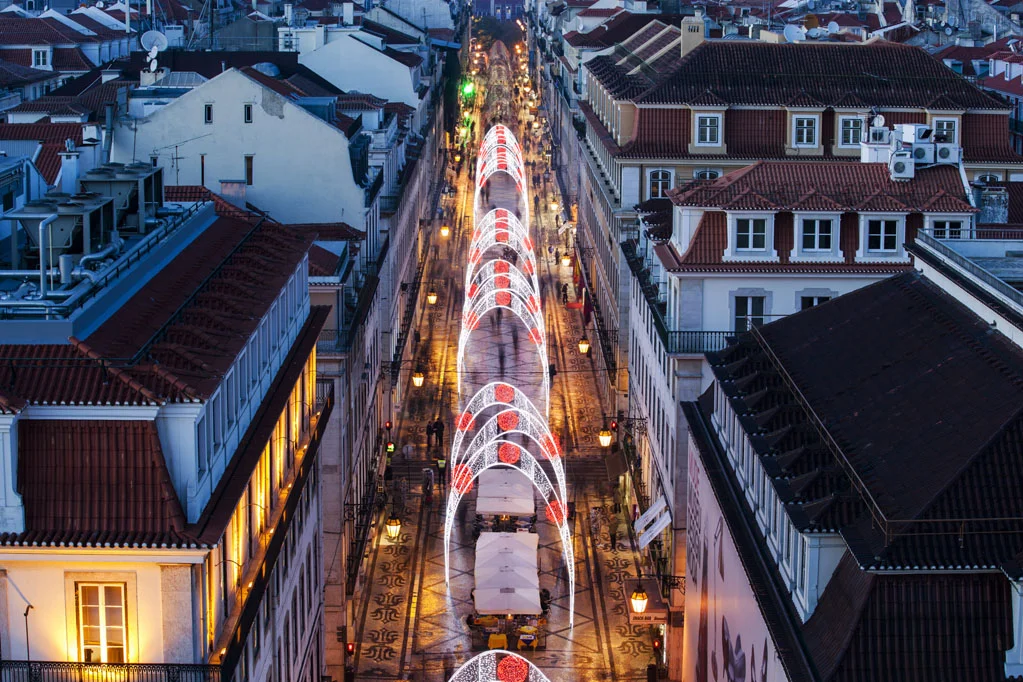 Christmas Lights in the Rua Augusta