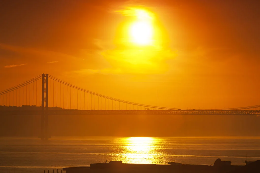 Ponte 25 de Abril at Sunset