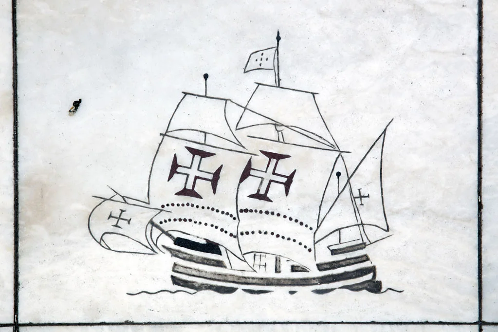 Portuguese Caravel in the Marble Floor
