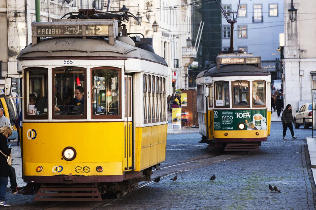Old Tram at Praca da Figueira