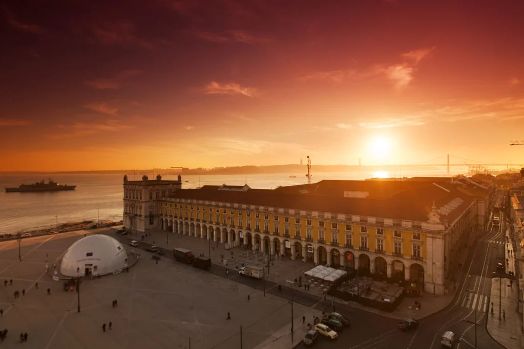 Praca do Comercio at Sunset