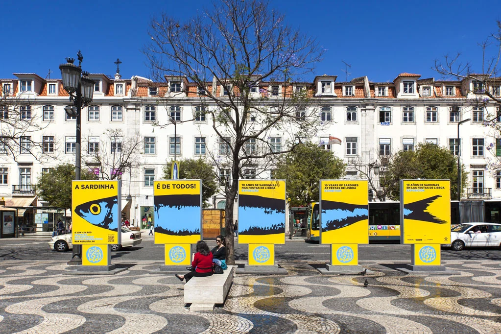 Sardine Outdoors at Pedro IV Square also known as Rossio Square