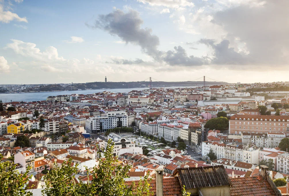 View of Lisbon from Miradouro da Senhora do Monte