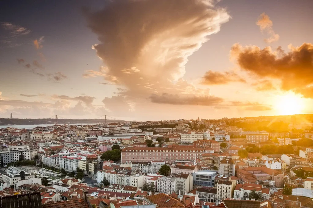 View of Lisbon from Miradouro da Senhora do Monte