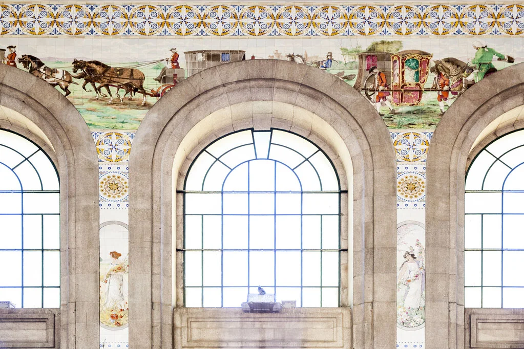 Tiles in Sao Bento Railway Station