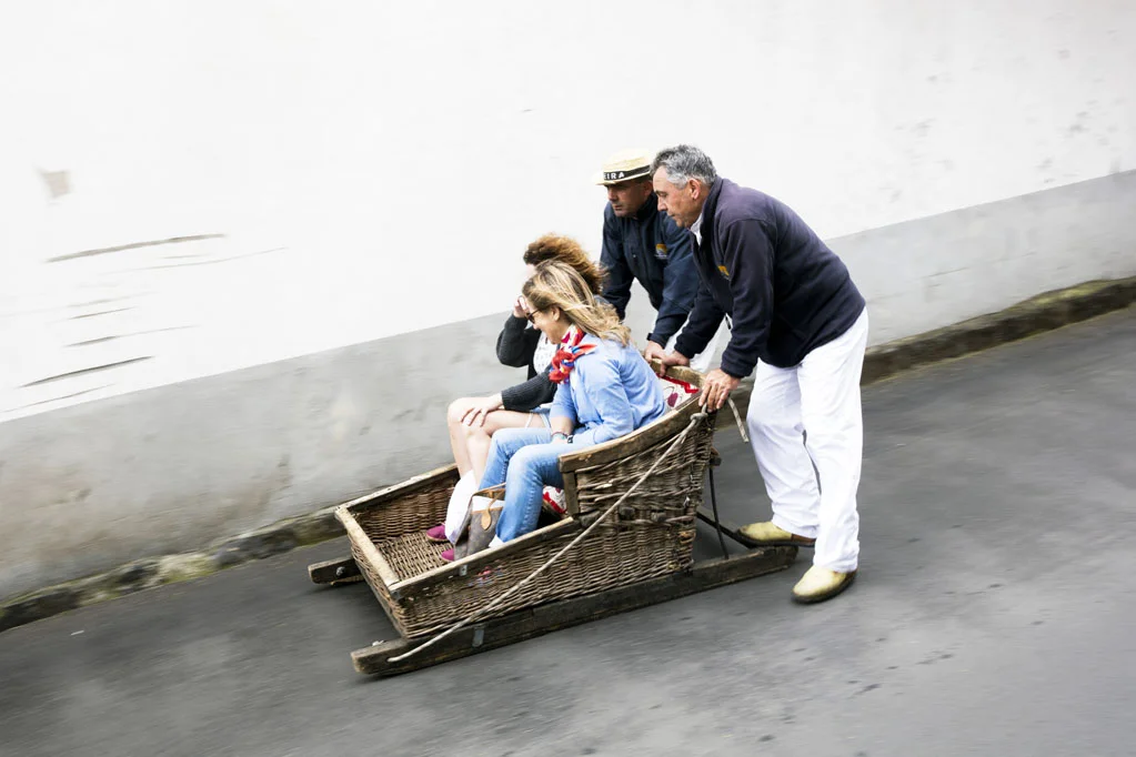 Wicker Toboggan Sled Ride