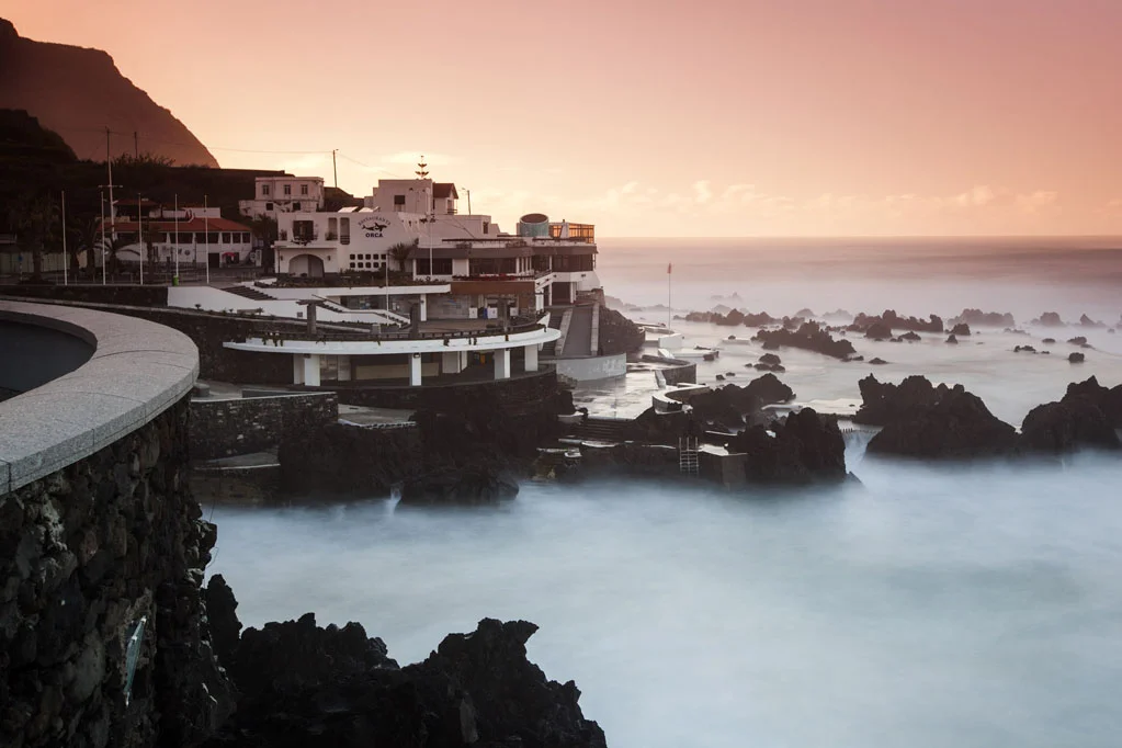 Madeira Coastline at Sunset