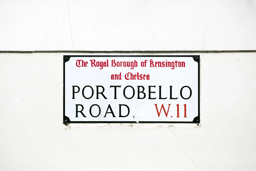 Street Sign of Portobello Road