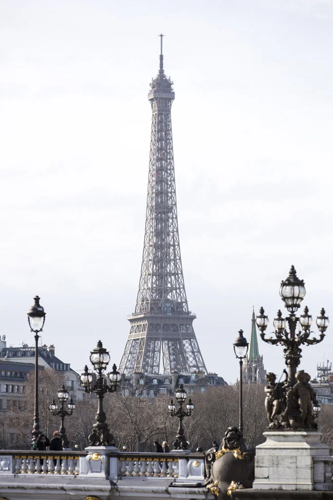 Eiffel Tower and Pont Alexandre III