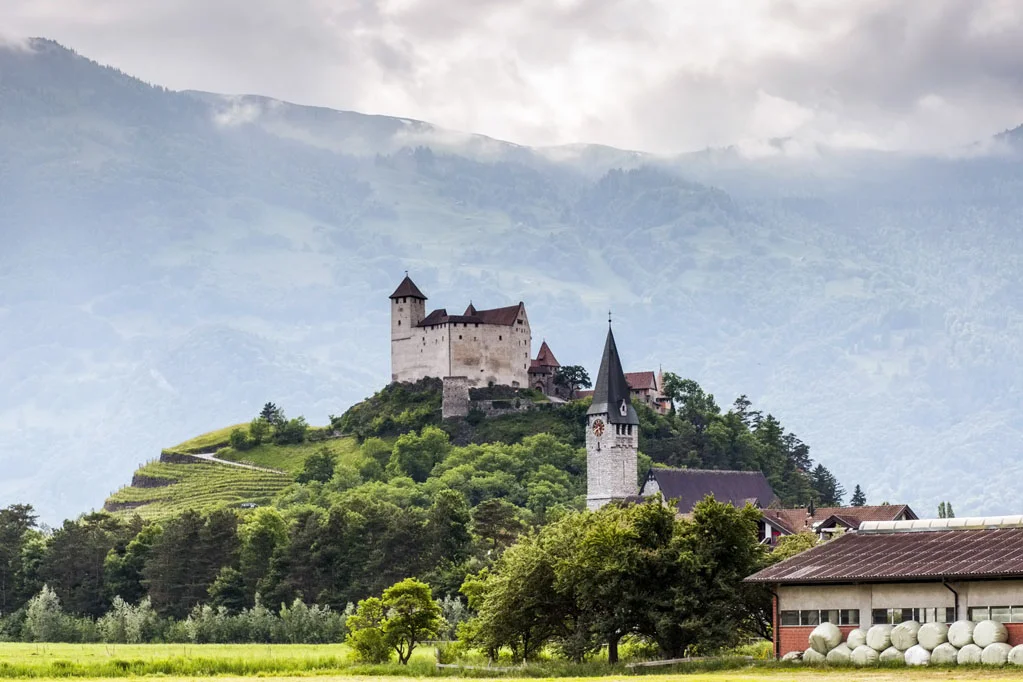 Gutenberg Castle and Church of Saint Nicholas