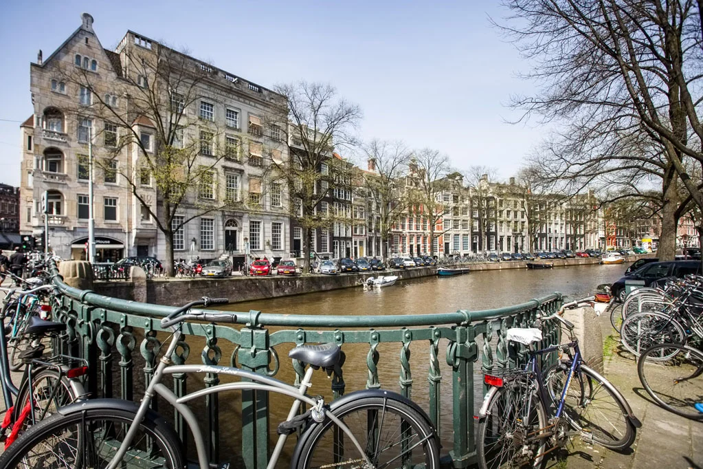 Canal and Typical Dutch Houses