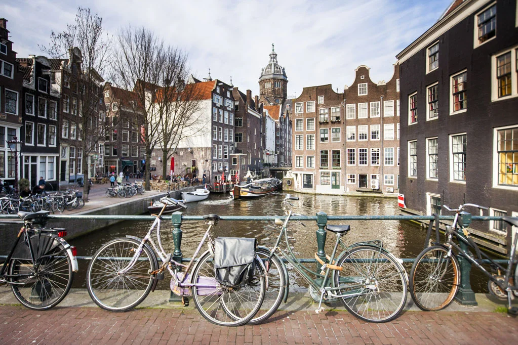 Canal and Typical Dutch Houses