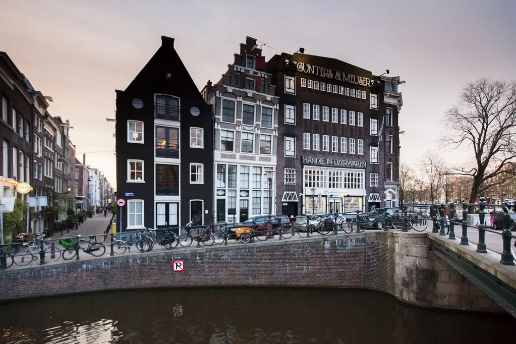 Sunset in Amsterdam