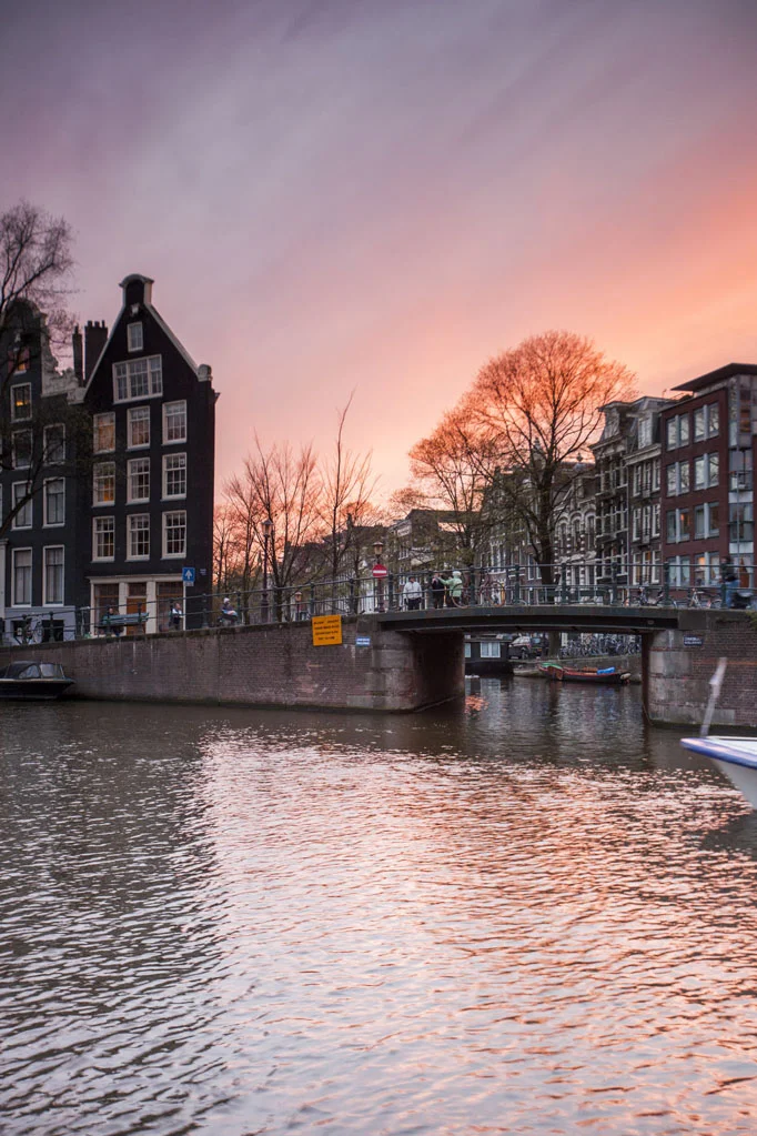 Sunset in Amsterdam