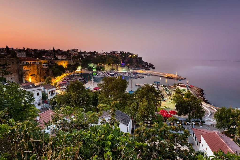 The Port of Antalya at sunrise