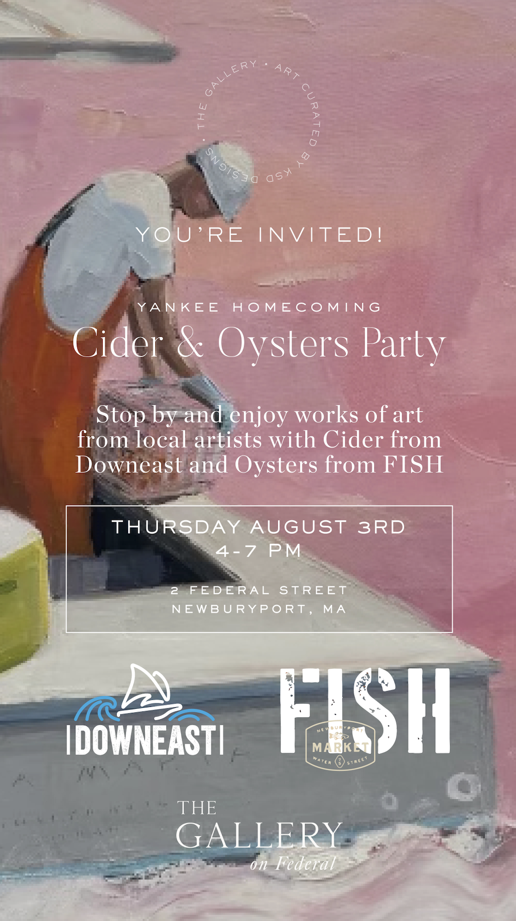 Cider + Oysters Party at The Gallery on Federal
