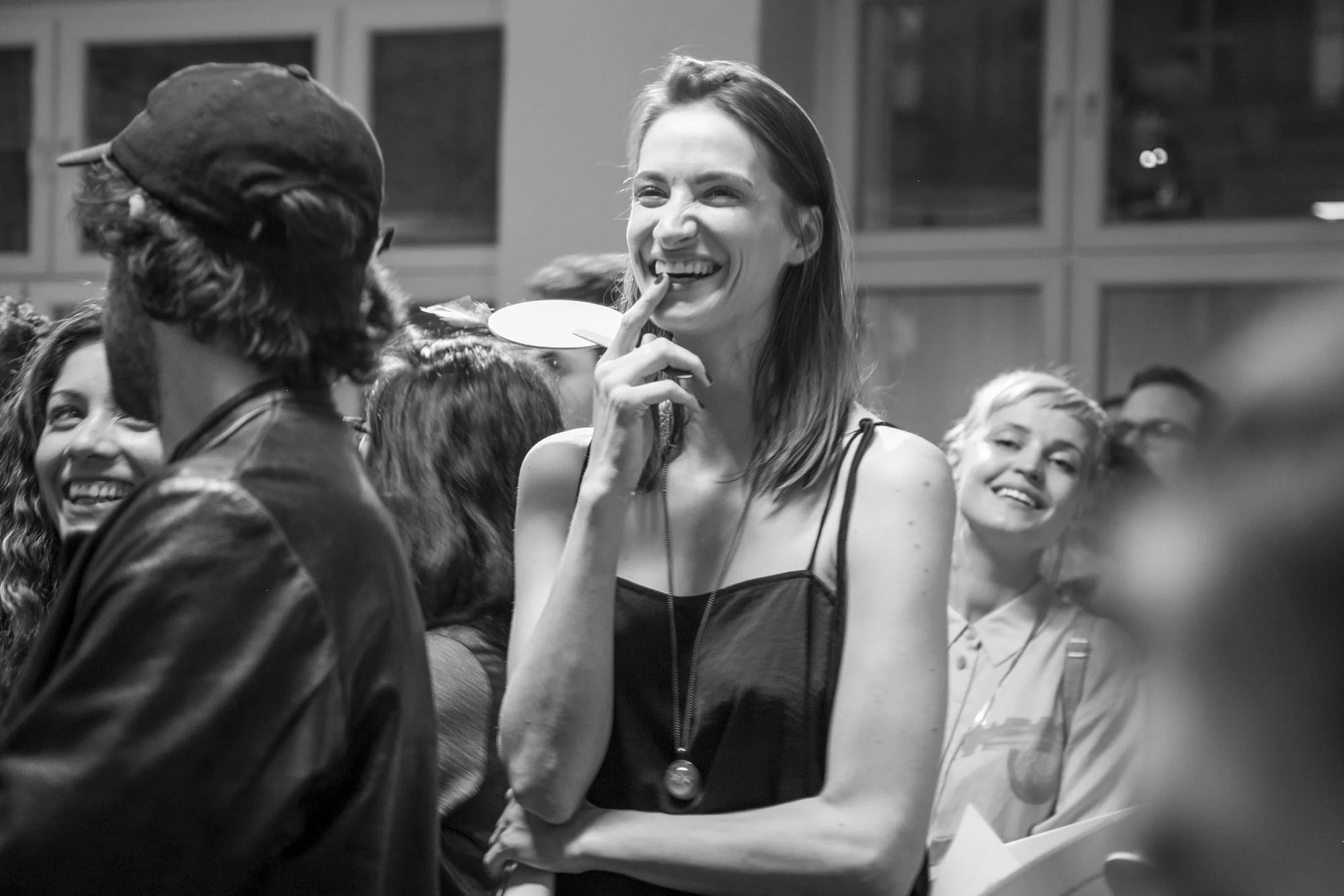 Artist Annique Delphine at Hangar 1 Charity Art Auction, Somos Gallery | Berlin, Germany