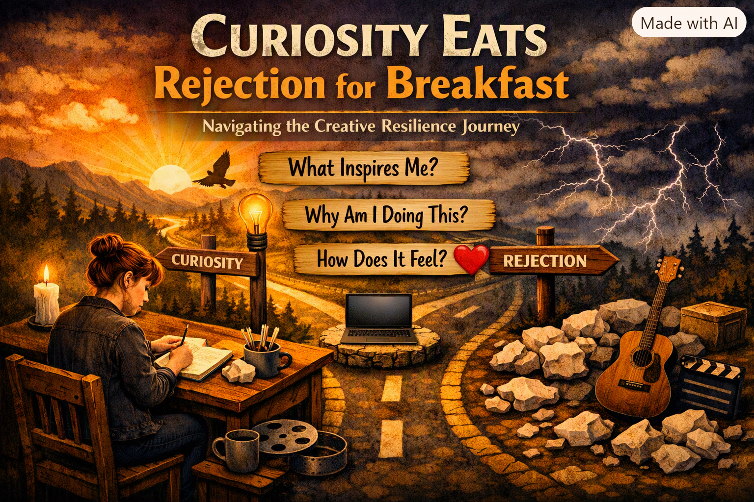 Curiosity Eats Rejection for Breakfast