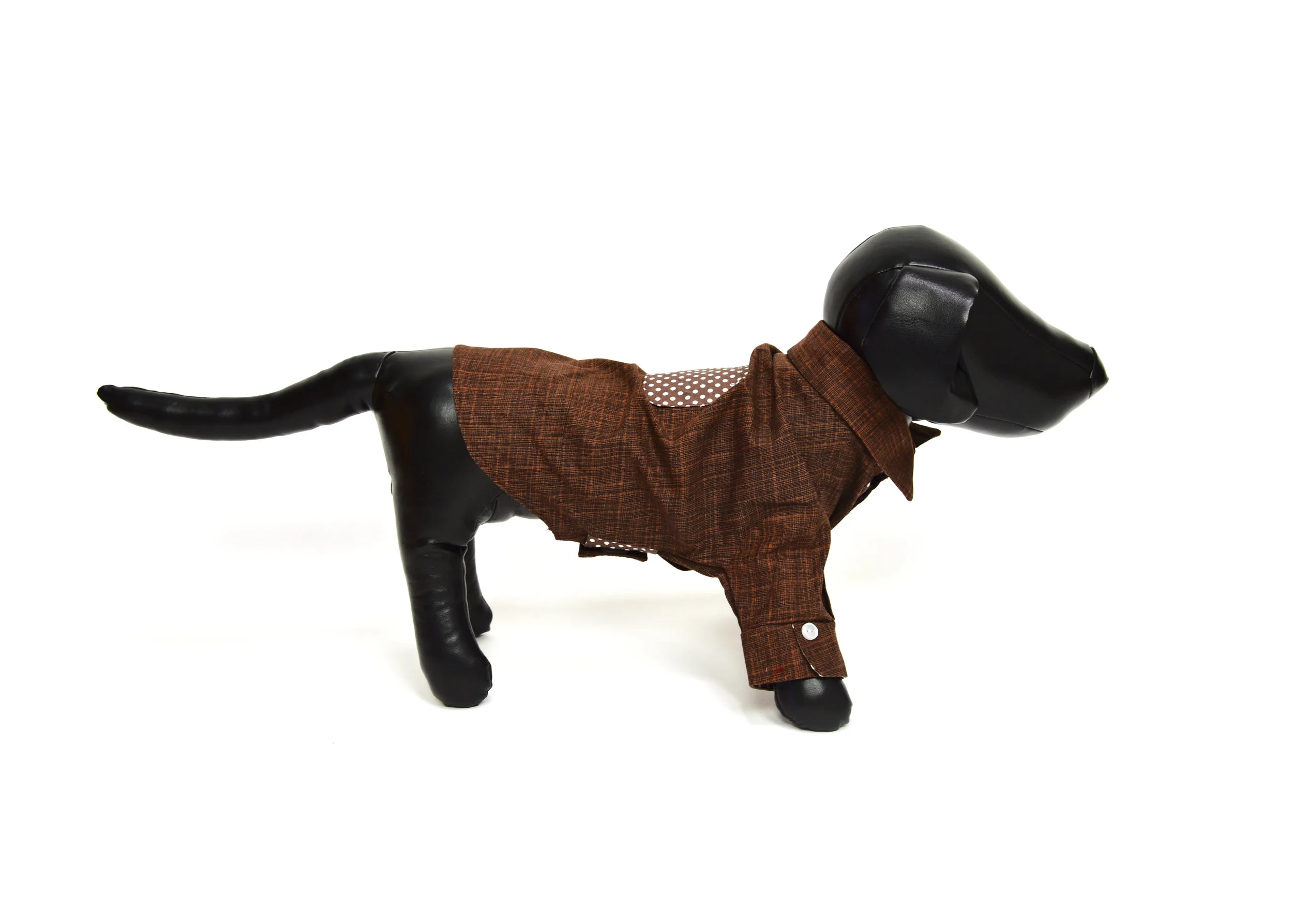 Chocolate Polka Dot Polo