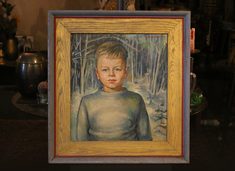 A childhood portrait of Richard painted by his mother, his first mentor.