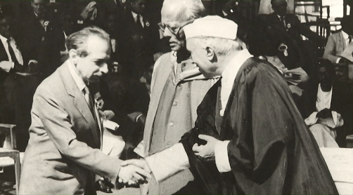 Michal Kalecki with India’s first Prime Minister Jawaharlal Nehru