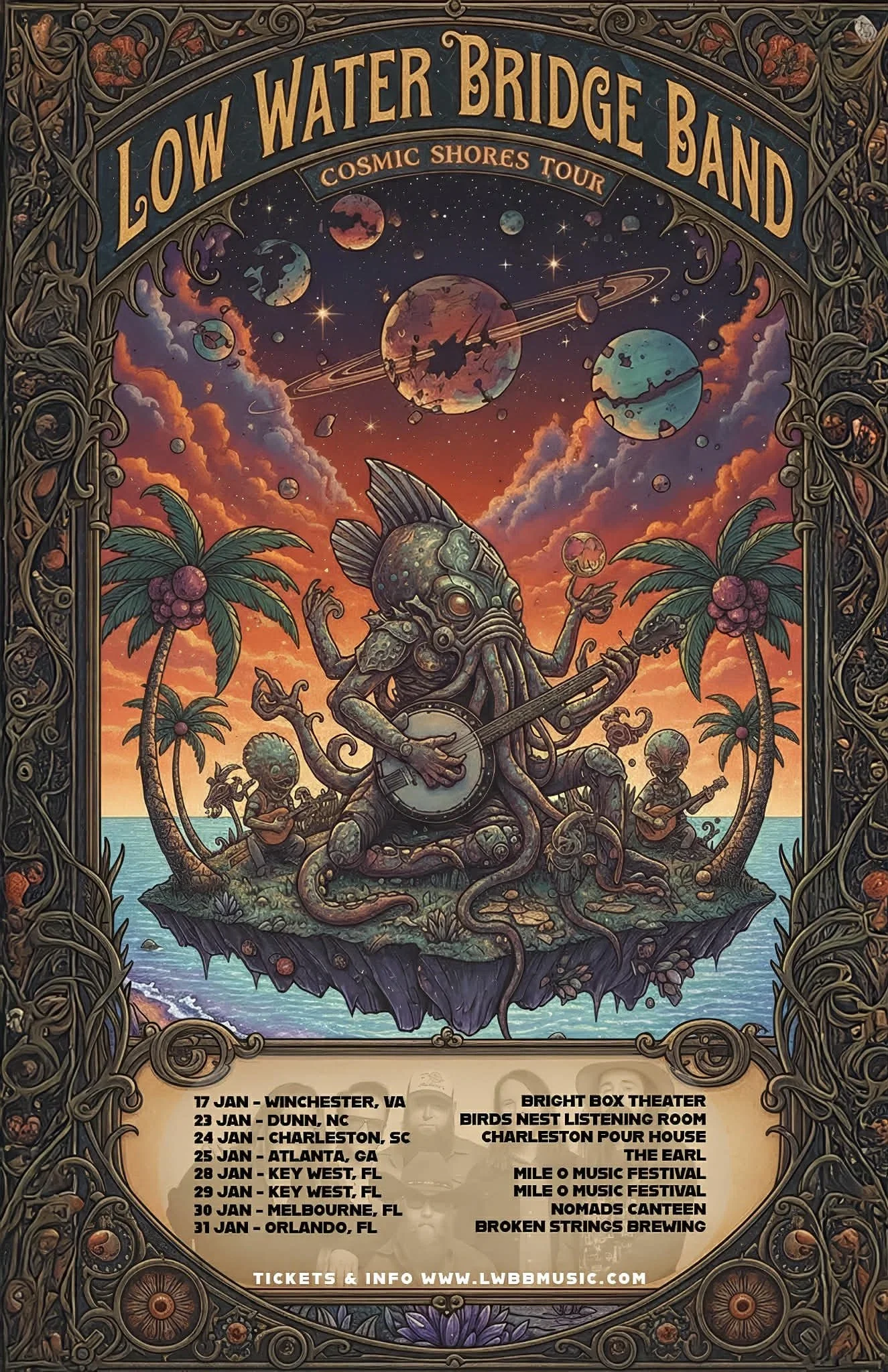 Low Water Bridge Band "Cosmic Shores' Tour @ Nomads Canteen 1.30.2026