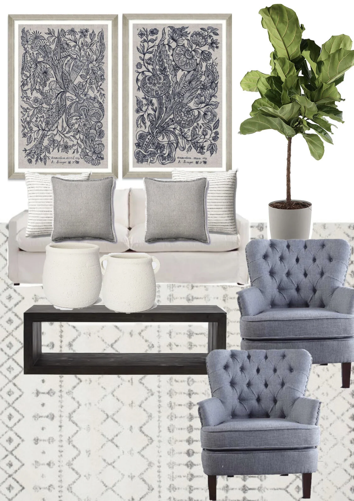 Living Room Decor: Mixing OLD + NEW