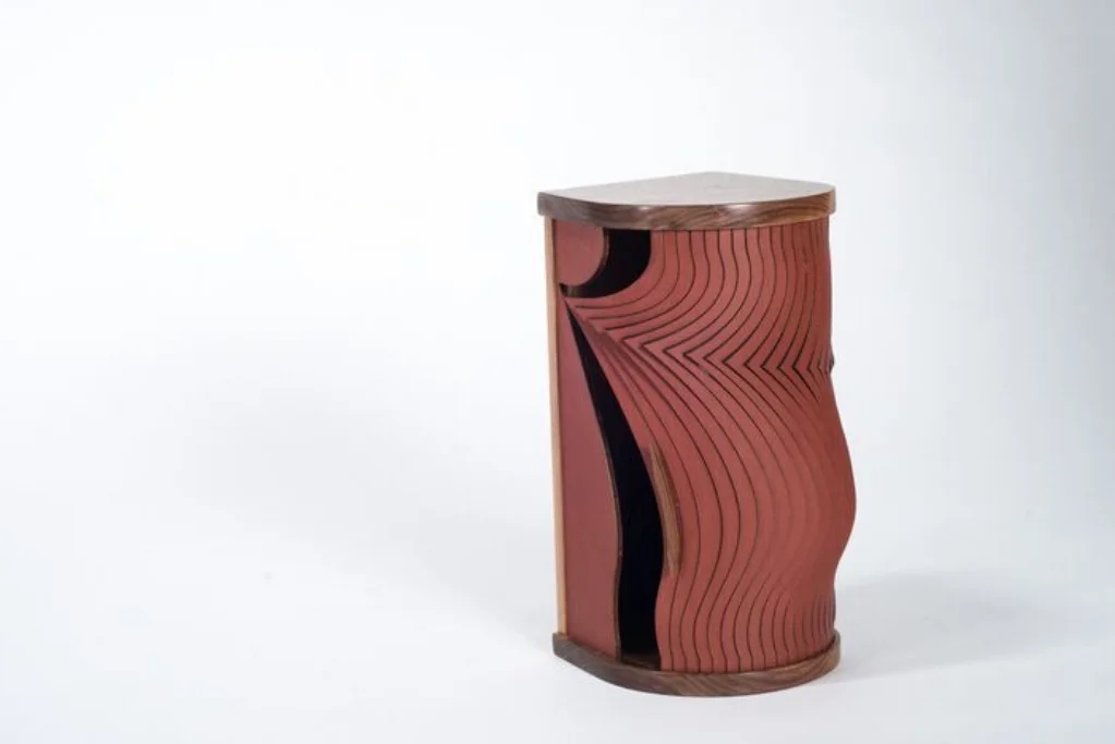 Corner Tambour Door Cabinet