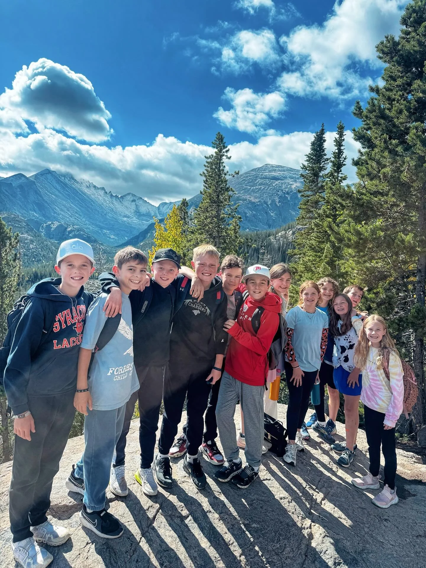From peaks to lakes, the @denverchristian 6th graders discovered the magic of Rocky Mountain National Park today! 🌲⛰️