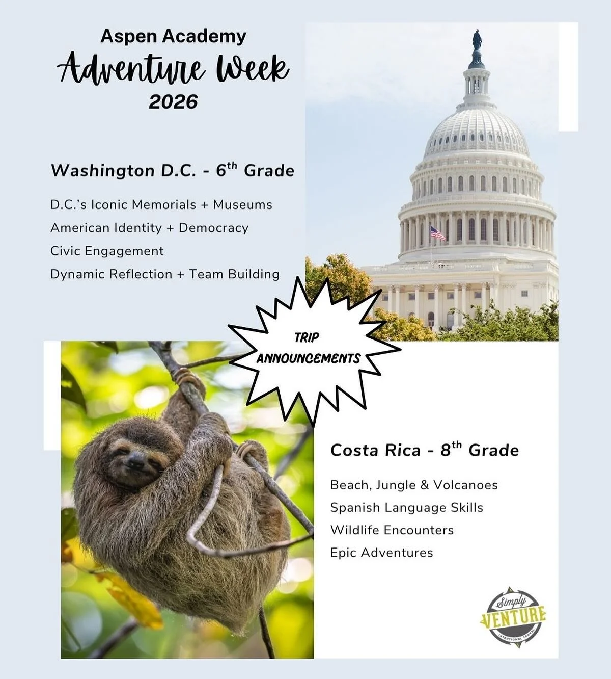 We're thrilled to announce we'll be leading 2️⃣ experiential education opportunities for @aspen_academy Adventure Week! Thanks for supporting small, local business - it truly means everything! Can't wait to make learning fantastic! 🫶