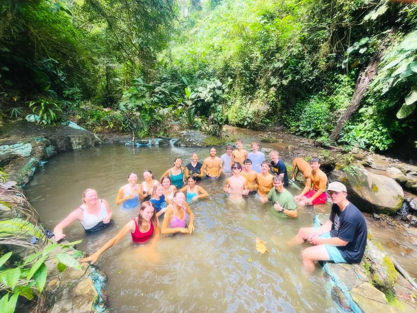 A day full of immersion: hiking to waterfalls, get messy in mud baths, tasting chocolate at the source and ending in the hot springs. Experiential education at its best!