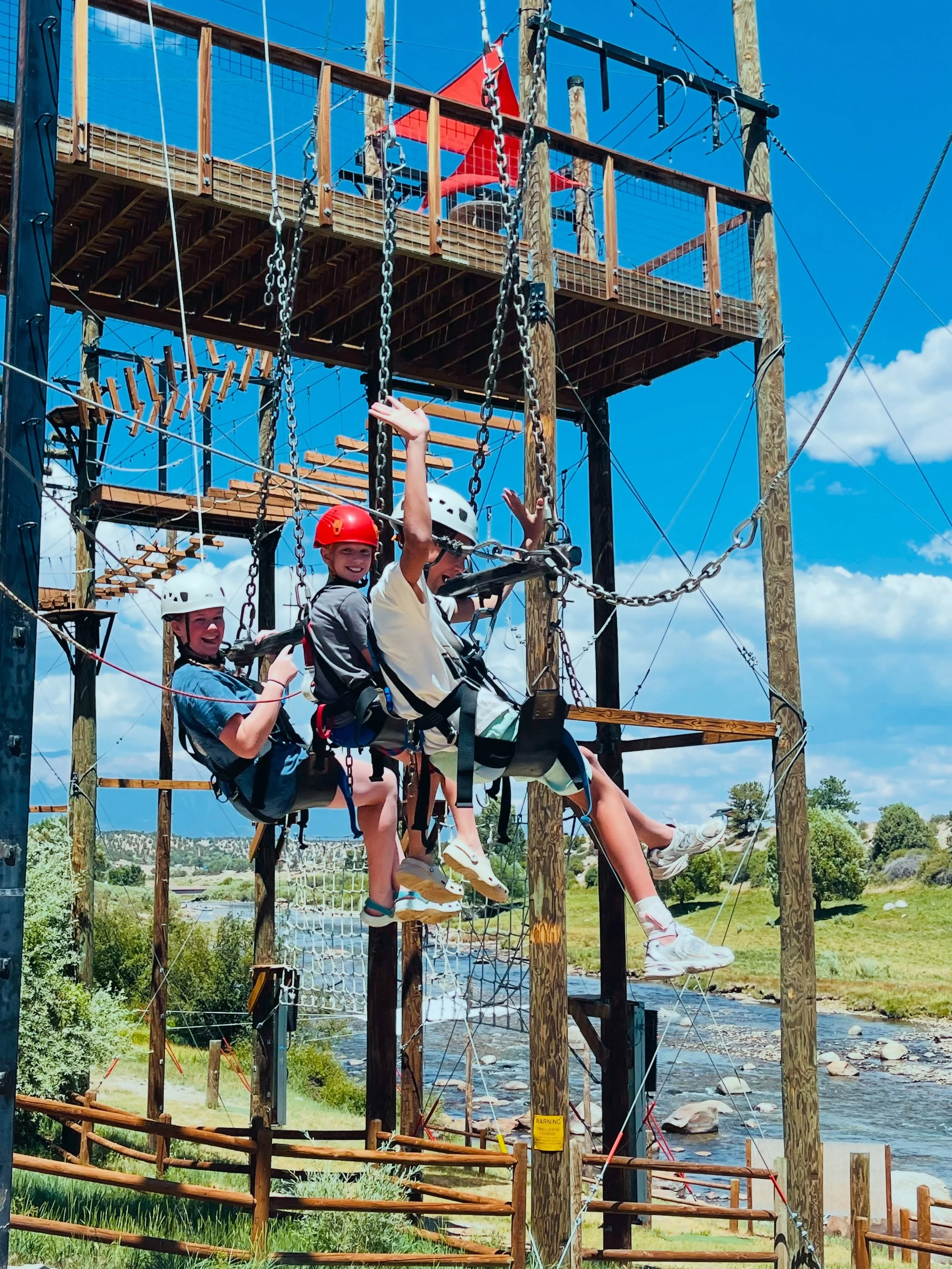 The rapids were wild&hellip;
The swing drop was scary&hellip;
But nothing is more intense than trying to survive a game of Mafia around the campfire! 😅🔥