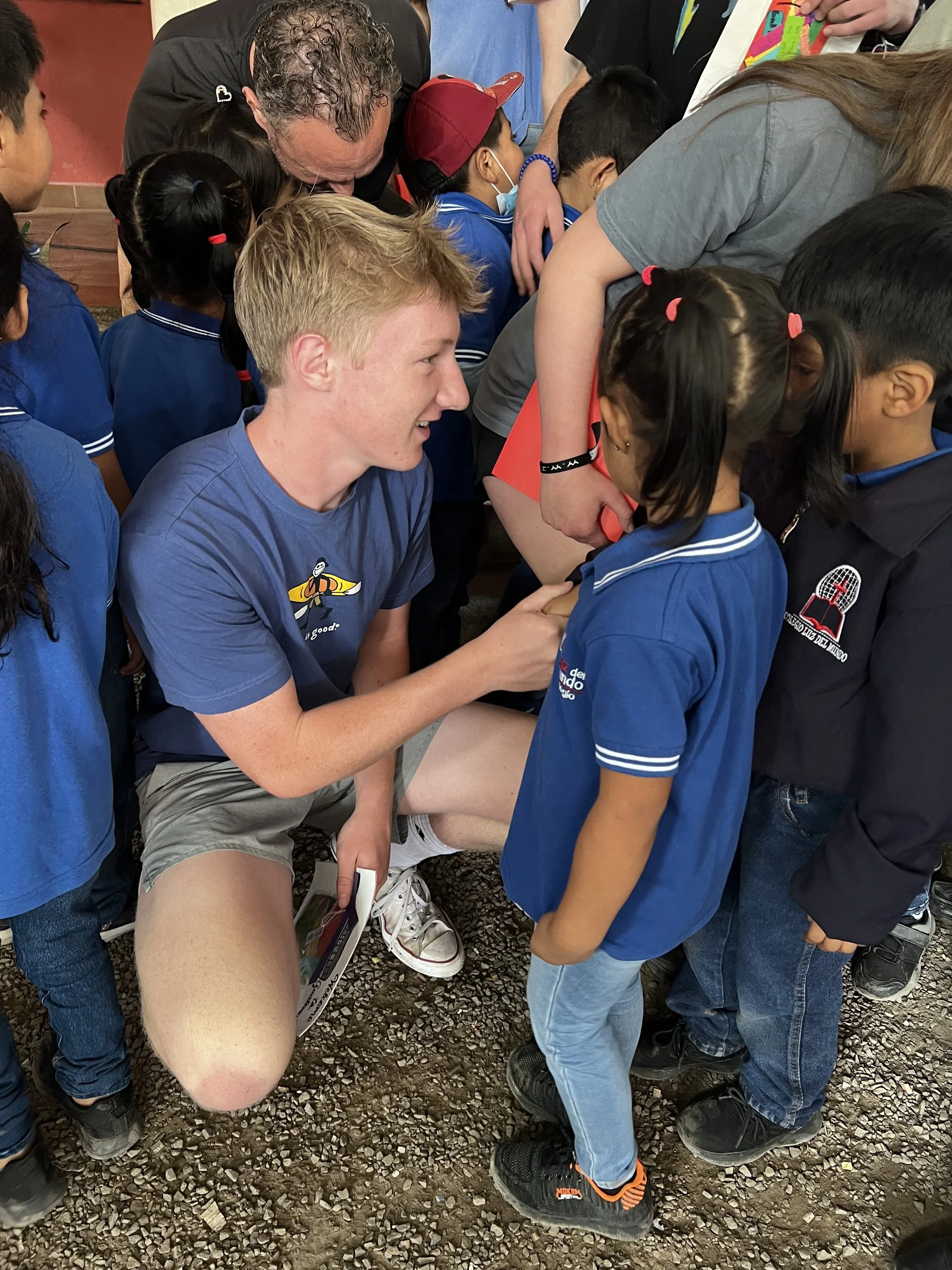  Volunteering at local school 