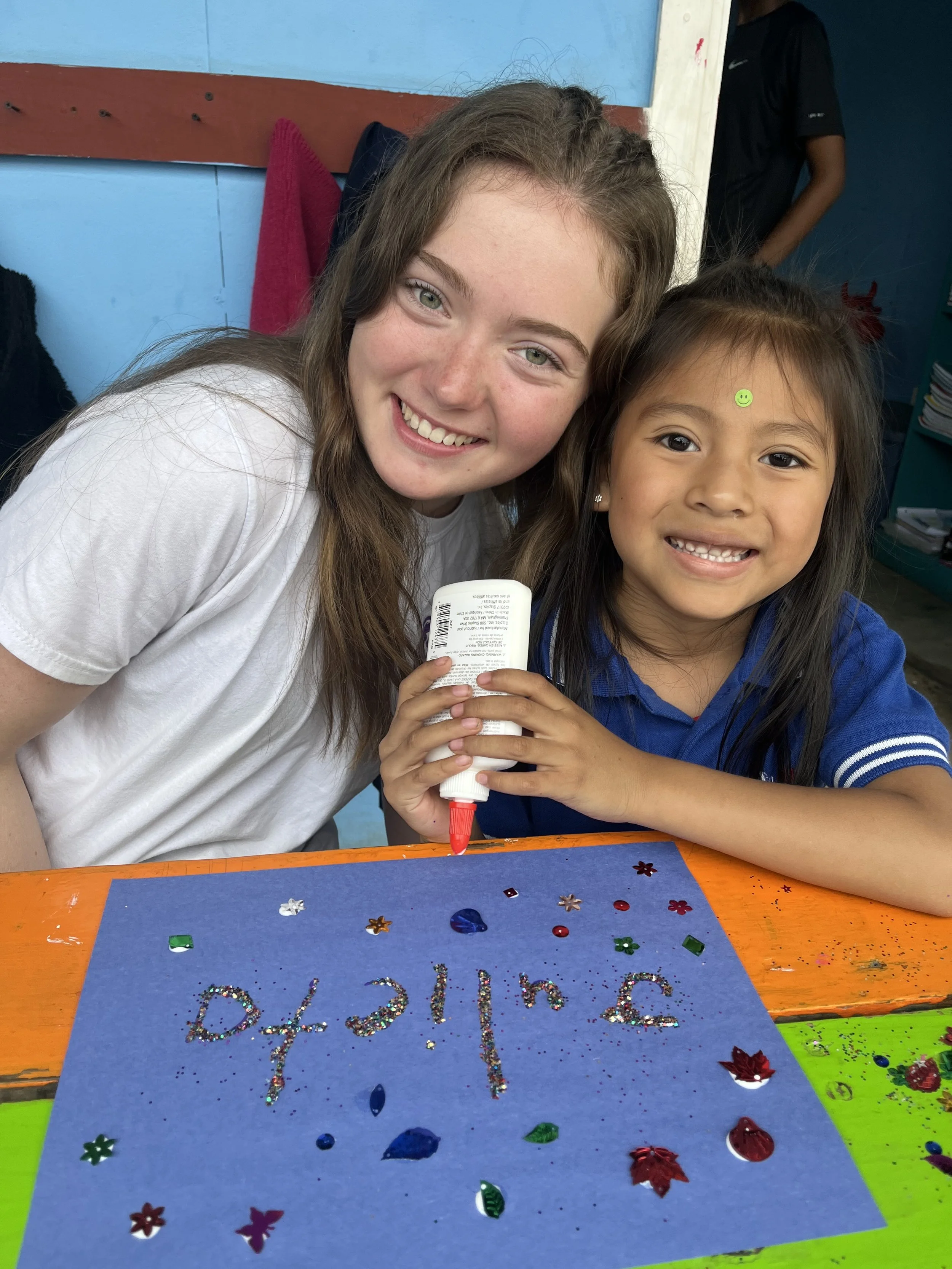  volunteering at a local school and practicing Spanish language skills 