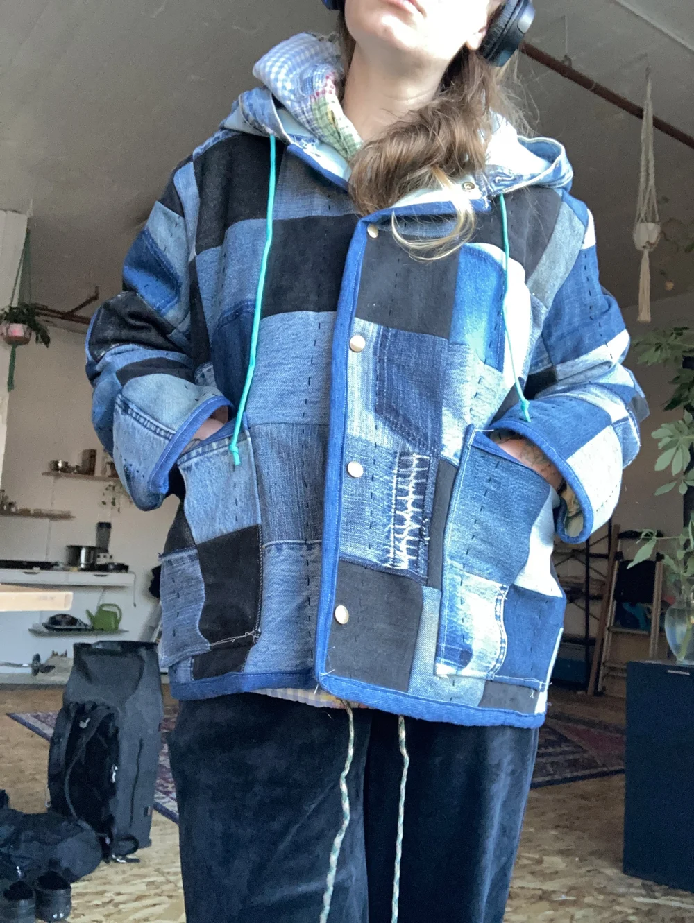 【ALANUi】MIX patchwork denim jacket I made myself the ultimate patchwork denim jacket :) : r/sewing