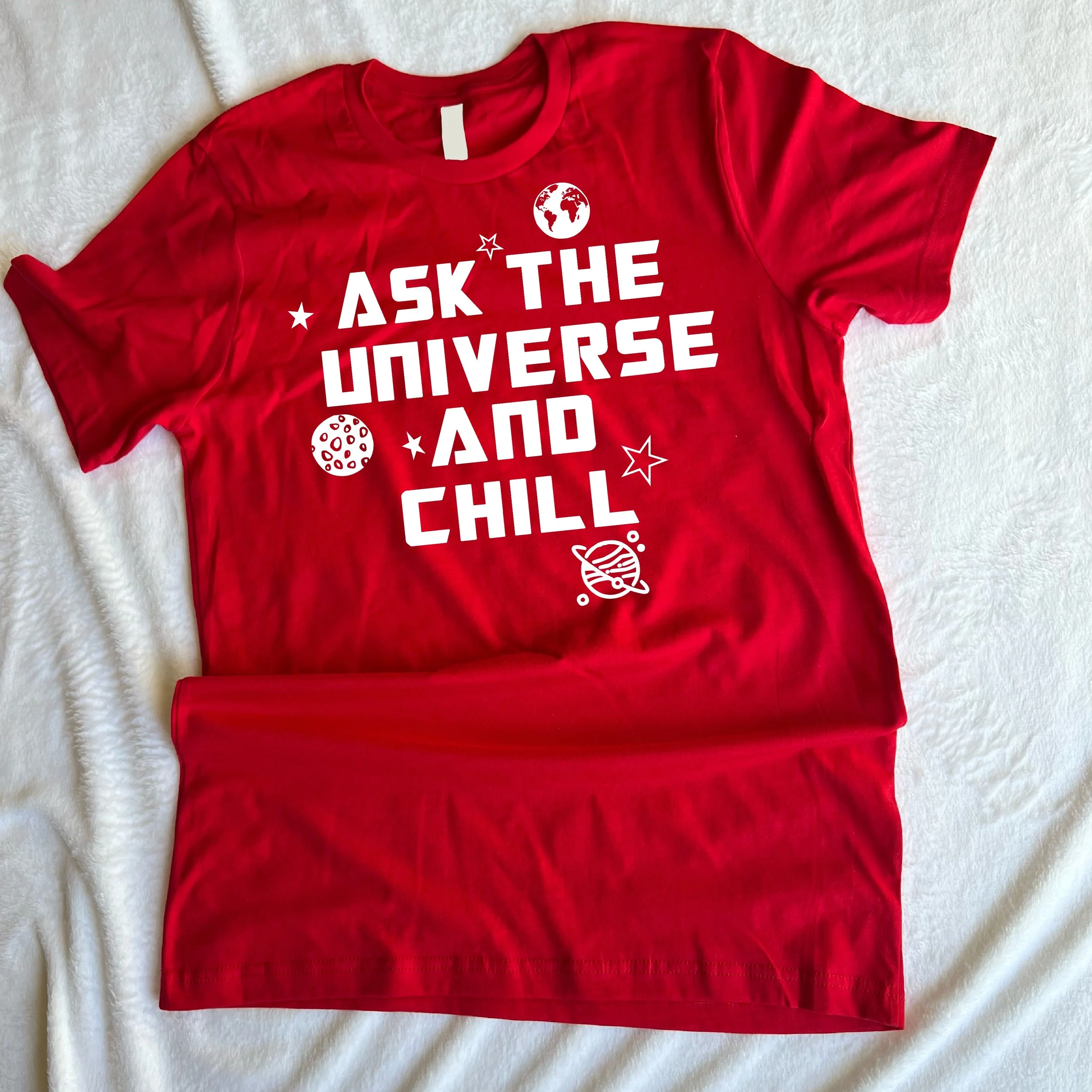 Ask The Universe Tee - Red