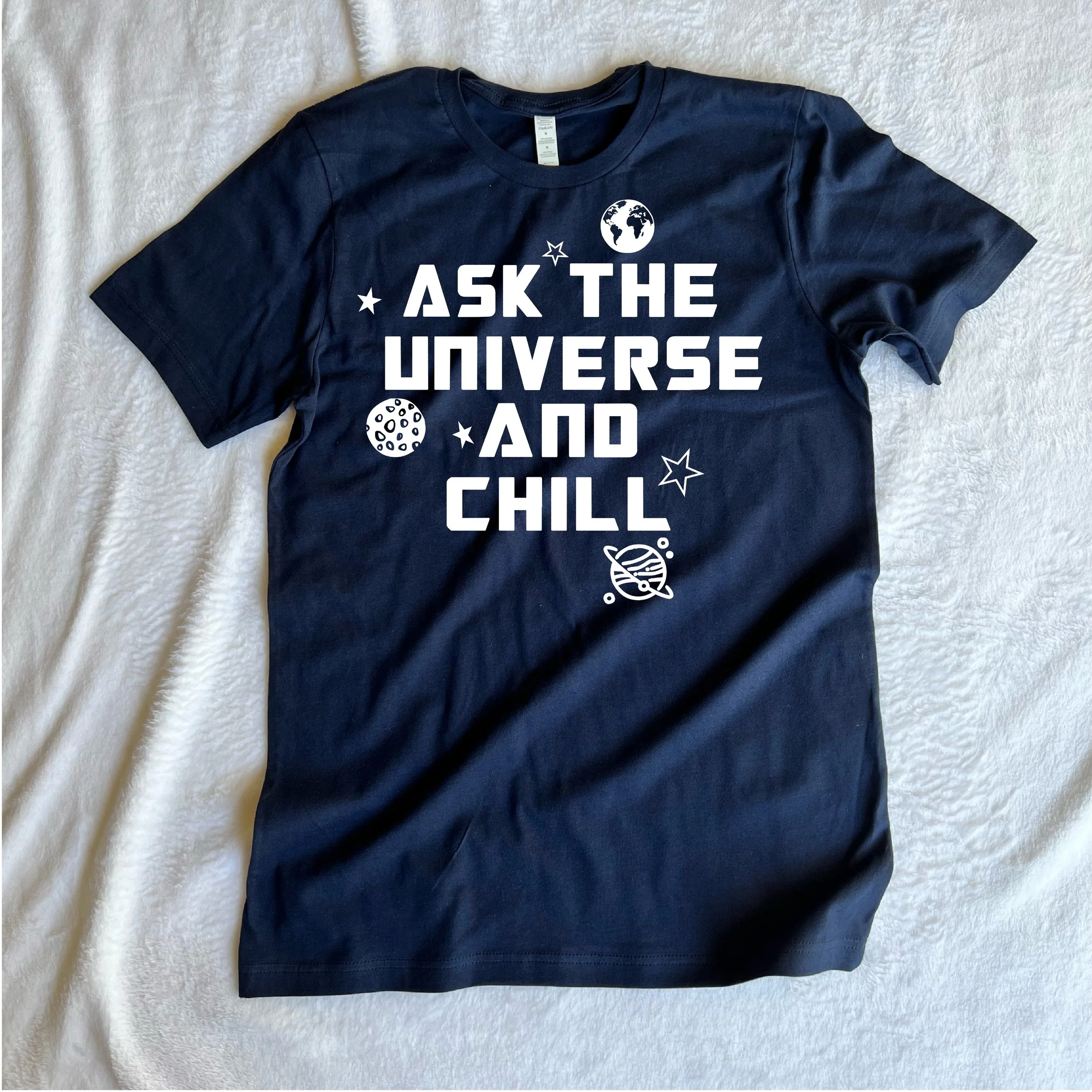 Ask The Universe Tee - Navy