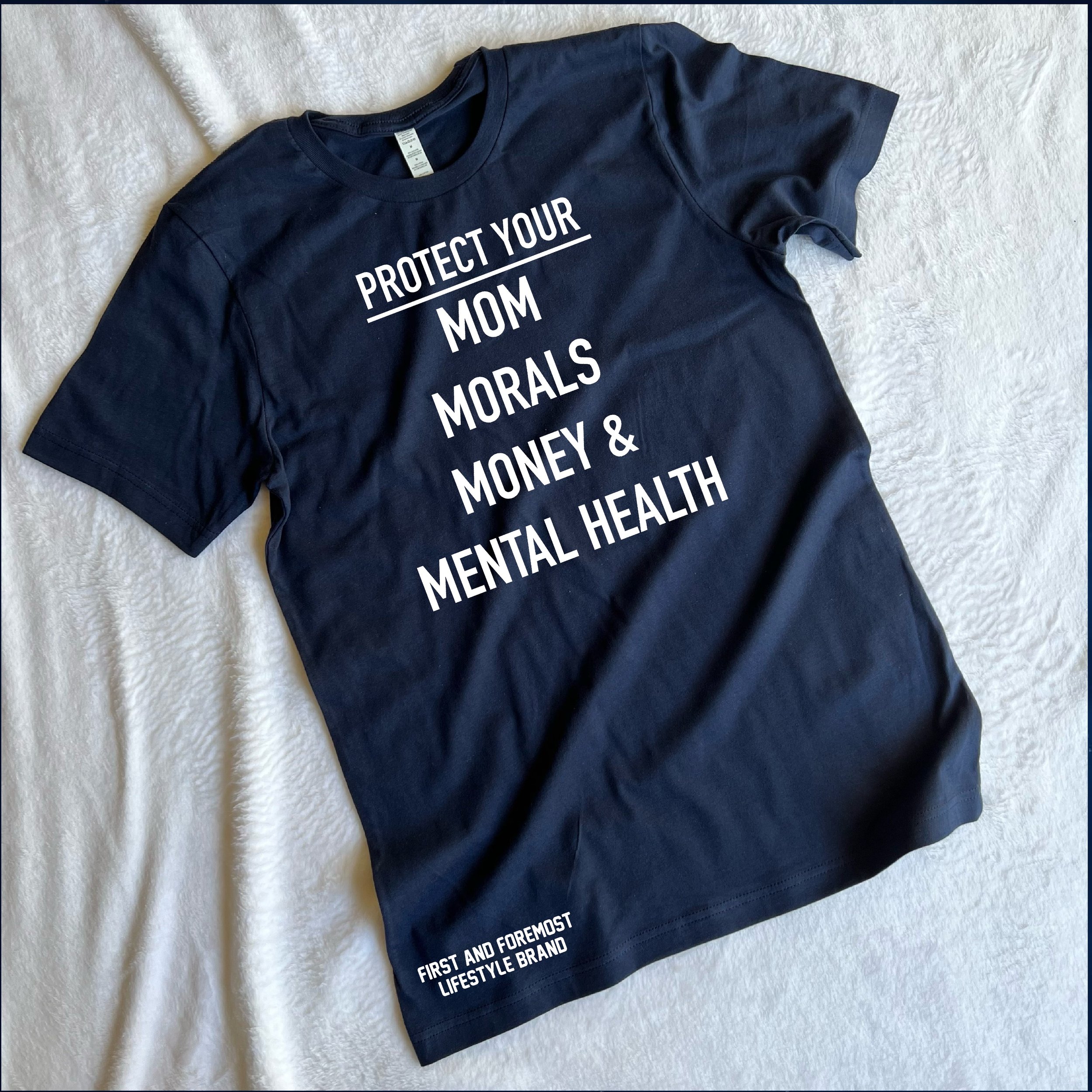 Protect Your Mom Tee - Navy